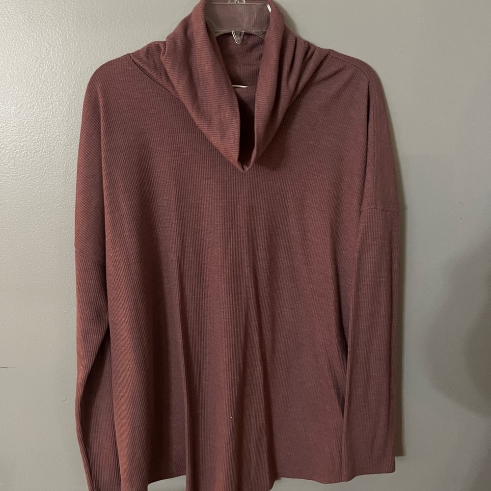 A NEW DAY BY TARGET COWL NECK WAFFLE SHIRT